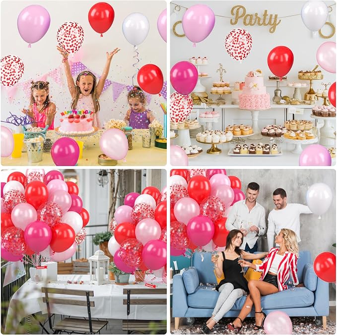 Valentine's Balloons, 12 Inch Latex Balloons - Image 6