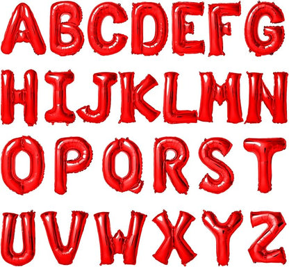 16 Inch Letter Balloons Mylar Foil Alphabet Letter A-Z Balloons Set by LIOZEOKUN
