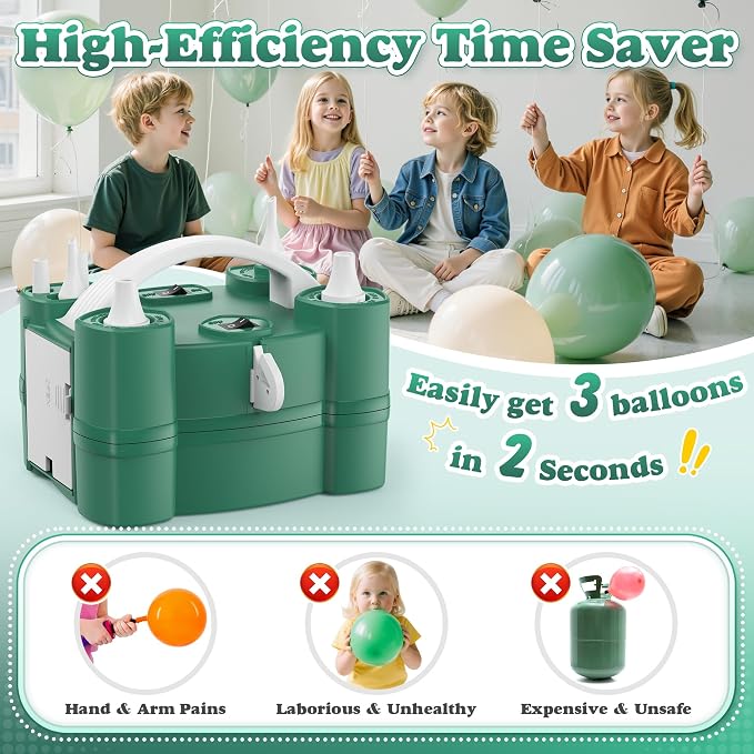LooLaa Balloon Pump 4-in-1 Electric Balloon Inflator - Image 4