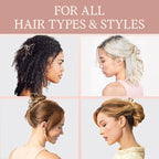 Kitsch Metal Hair Clips for Women - Durable & Elegant Metal Claw Clips, Perfect for Everyday Use & Special Occasions | Ideal Gifts for Women - Gold, 1 Pc