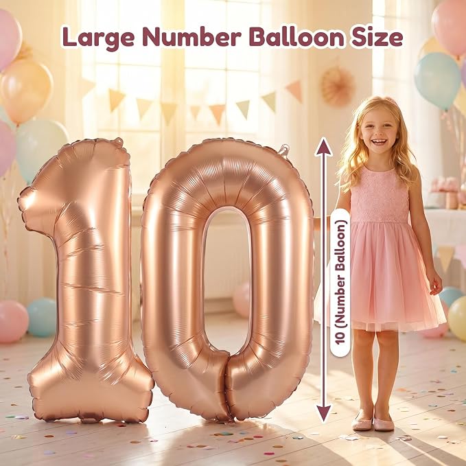 YPSelected 32 Inch Large Foil Helium Number Balloon Birthday Wedding Party 0-9 - Image 5