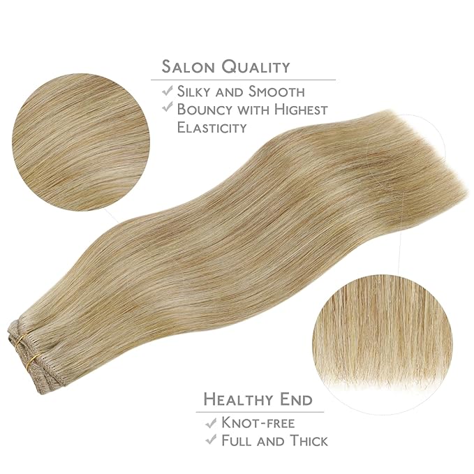 WENNALIFE Clip in Hair Extensions Real Human Hair, 16 Inch 120g 7pcs Clip in Hair Extensions Real Human Hair, Mixed Multi-tone Ash Brown Human Hair Remy Hair