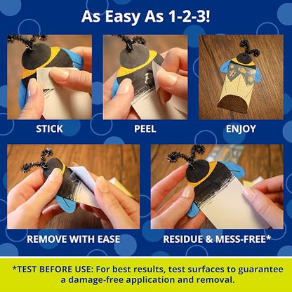 Glue Dots, Removable Dots, Double-Sided, .5 Inch, 200 Dots, DIY Craft Glue Tape - Image 3