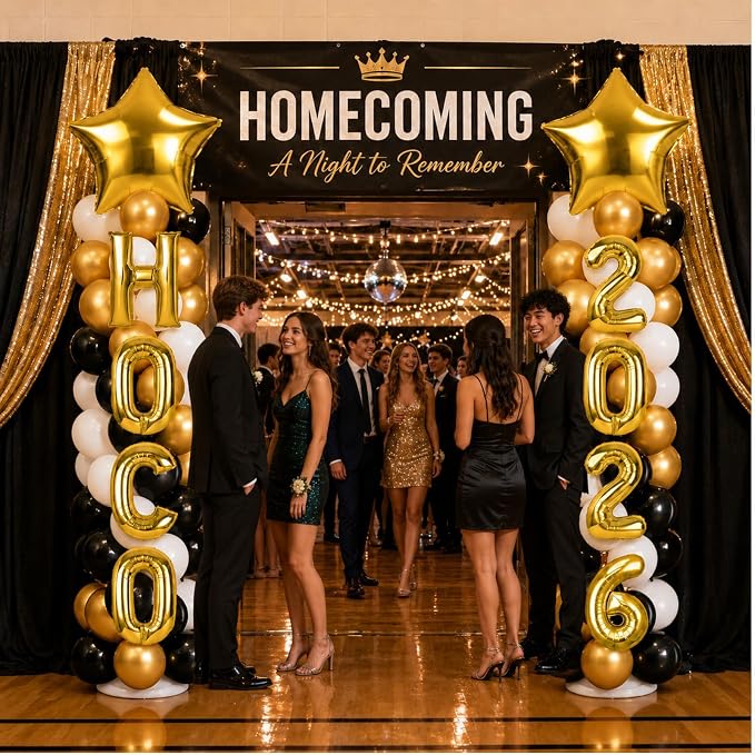 2 Sets Homecoming 2026 Balloon Column Stand Party Decorations Kits - Image 8