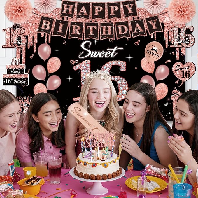 50Pcs Sweet 16 Birthday Party Decorations - Image 7