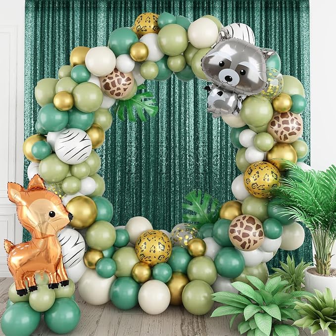 2×8FT-4PCS Hunter Sequin Backdrop Curtains Panels, Photography Backdrop Glitter - Image 7
