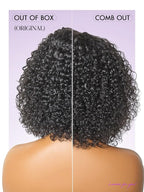 LUVME HAIR Wet and Wavy 5x5 Closure Water Wave Short Curly Bob Glueless Wigs Human Hair Pre Plucked Pre Cut Lace Side Part 100% Human Hair Wig 16 Inches