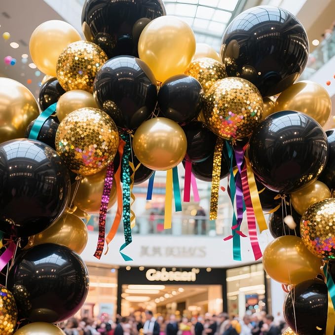 32Pcs Black Big Balloons 18 Inch, Round Large Latex Party Balloons - Image 7