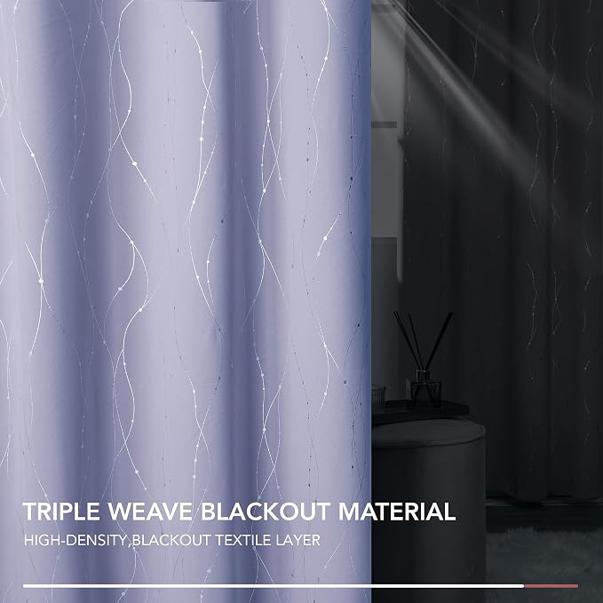 Deconovo Living Room Curtains 54 Inches Long, Thermal Insulated, Room Darkening - Image 5