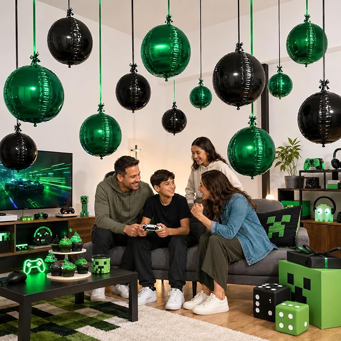 Green Black Balloons - Image 8
