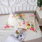 SLPBABY Silk Pillowcase for Hair and Skin with Hidden Zipper Print (King, Pattern5)
