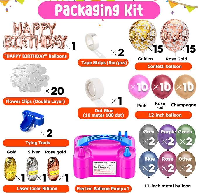 Portable Electric Balloon Pump - 110V 600W Dual Nozzle Balloon Inflator Pump - Image 2