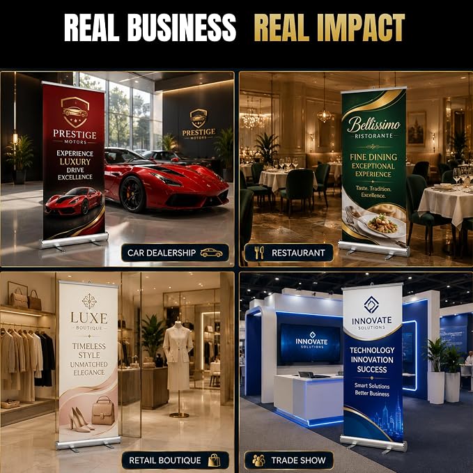 Custom retractable banner with stand by BCB | Pop up stand Printed in USA | - Image 6