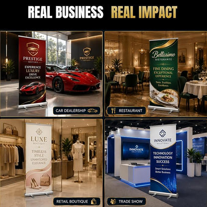 Custom retractable banner with stand by BCB | Pop up stand Printed in USA | - Image 6