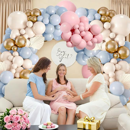 Gender Reveal Balloon Arch Kit, Metallic Gold，Sand, Bachelorette, Baby Shower - Image 3