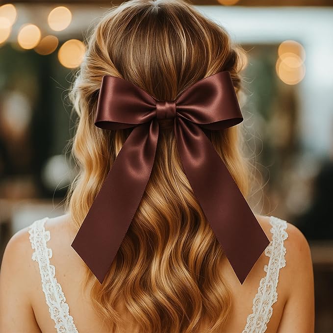 1 1/2In 30Yards Brown Ribbon for Gift Wrapping Birthday Christmas Decor | Soft - Image 4