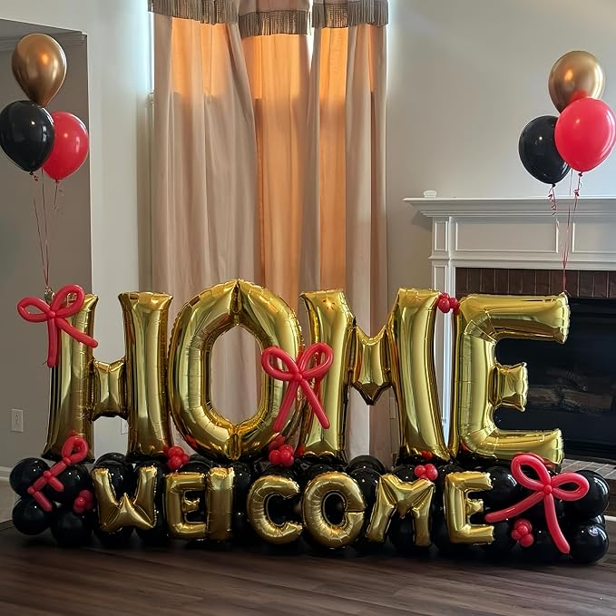 40 Inch Gold HOME Balloon Letters - Image 4