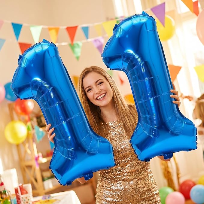 YPSelected 32 Inch Large Foil Helium Number Balloon Birthday Wedding Party 0-9 - Image 2