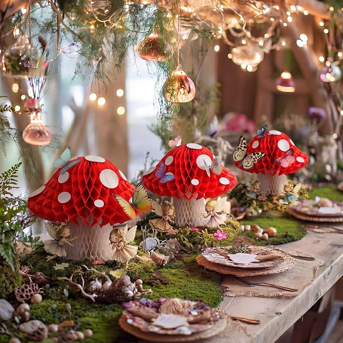 Civaner 6 Sets Enchanted Forest Decoration Fairy Party Decoration Woodland Tea by Civaner