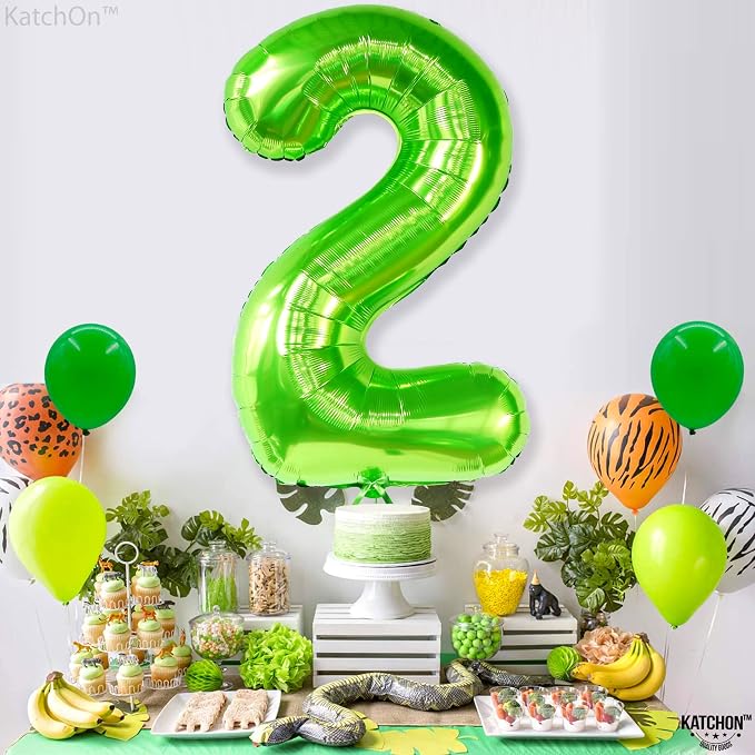 KatchOn Light Green 2 Balloon Number 40 Inch | Green Number 2 Balloon - Image 7