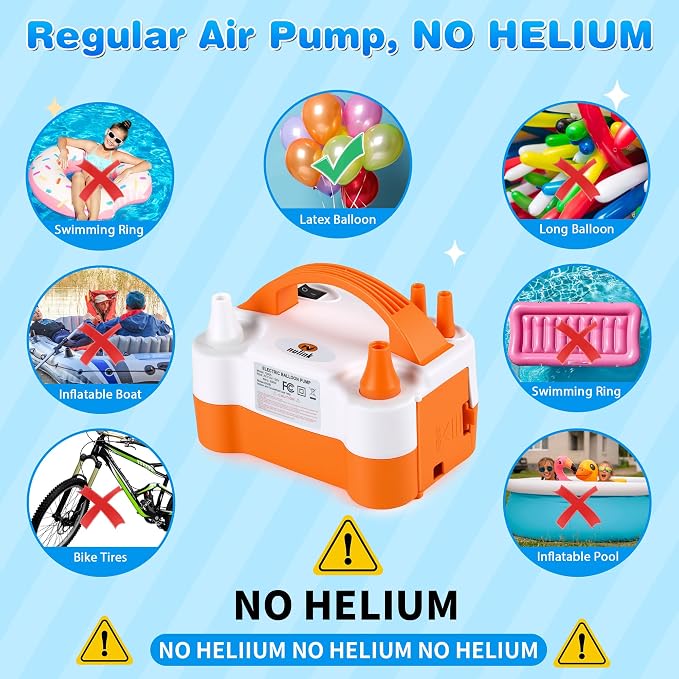 Balloon Pump Electric Portable Dual Nozzle | Air Pump - Image 4