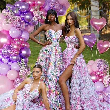 Pink Purple Balloon Garland Arch Kit, Metallic Purple Balloons | 126Pcs Rose - Image 3