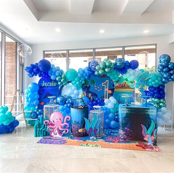 Blue Balloon Garland Arch Kit - Image 4