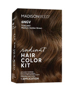 Madison Reed Radiant Hair Color Kit - 6NGV Medium Golden Brown (Tuscany Brown), Dimensional Gray Hair Blending Permanent Hair Dye, PPD-Free & Ammonia-Free, 1 Pack