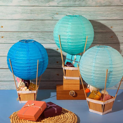 24 Set Hot Air Balloon Table Centerpieces Baby Shower Party Decoration Paper - Image 5