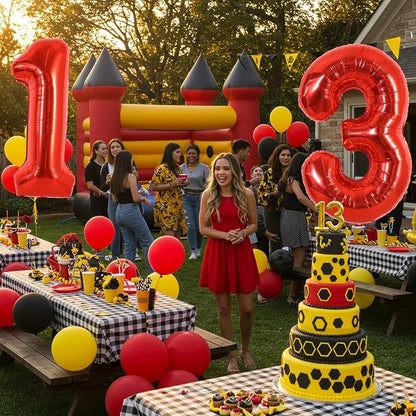 40 Inch Red Foil Number 1 Balloon - Image 6