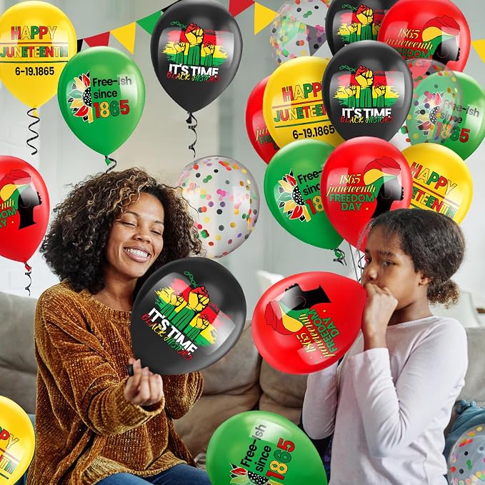 50 Pcs Happy Juneteenth Balloons - Image 4