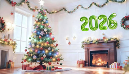 40 Inch Light Green Balloons 2026, New Years Eve Decorations Foil Balloons 2026 - Image 4