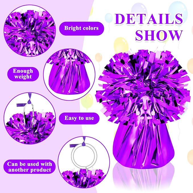 24 PCS Balloon Weights Metallic Anchor, Balloon Holder Heavy Weights | - Image 3