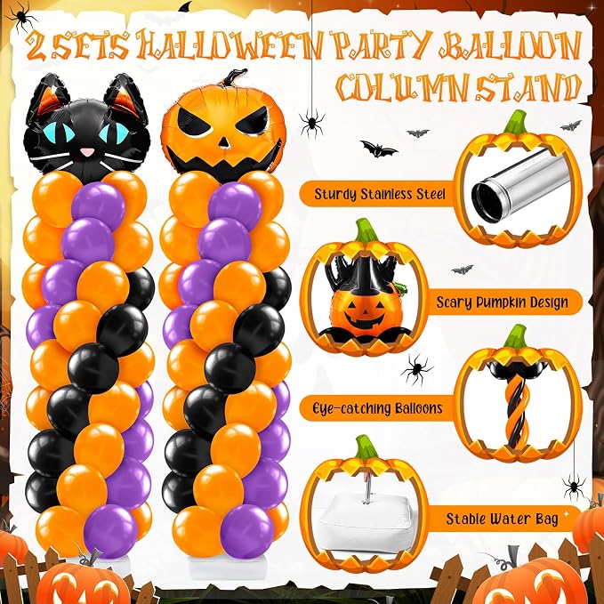 Kasyat 2 Set Halloween Balloon Column Stand Kit - Image 3