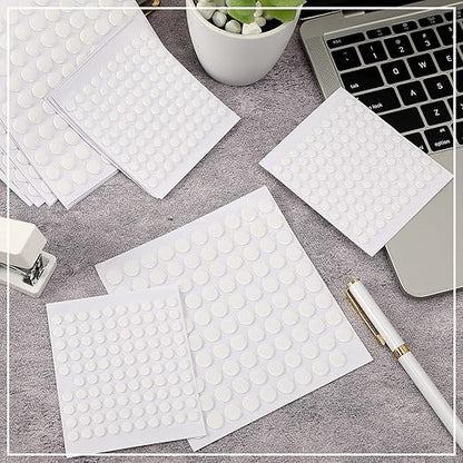 JUNEBRUSHS 1500 Pieces Double Sided Adhesive Dots, Acrylic Round Putty - Image 5