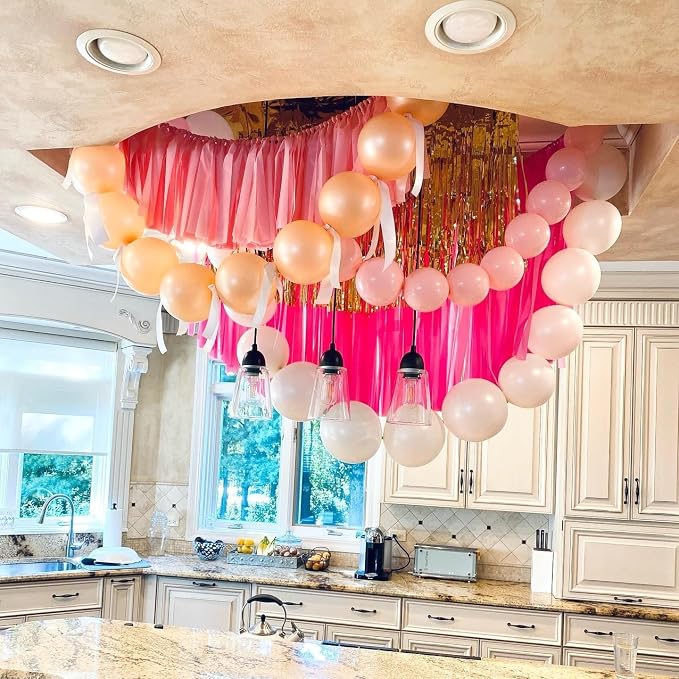 Pastel Pink Linking Balloons, Quick Linked Balloon - Image 8