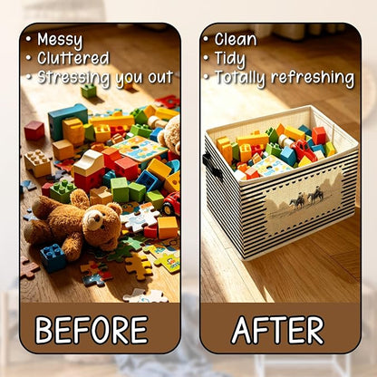 Western Cowboy Foldable Storage Bins Box - Image 6