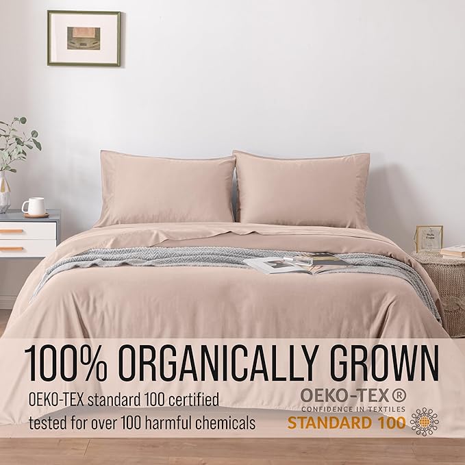 Bella Coterie | Luxury Bamboo Viscose King Size Pillowcase Set | 100% Organically Grown | Ultra Soft | Cooling | 2 Pcs [Dusty Rose]