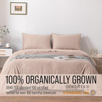 Bella Coterie | Luxury Bamboo Viscose Queen Size Pillowcase Set | 100% Organically Grown | Ultra Soft | Cooling | 2 Pcs [Dusty Rose]