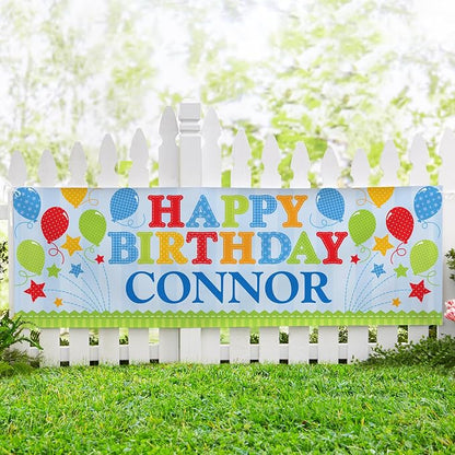 Let's Make Memories Personalized Happy Birthday Banner - Image 2