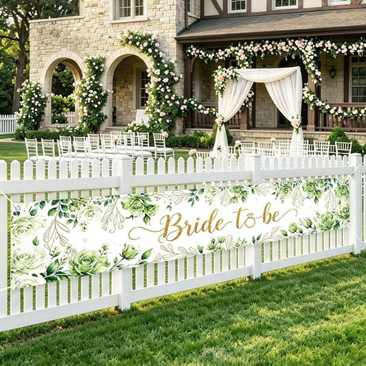 Bride To Be Banner Happily Ever After Bridal Shower Wedding Banner | Reusable by WETDNGQI