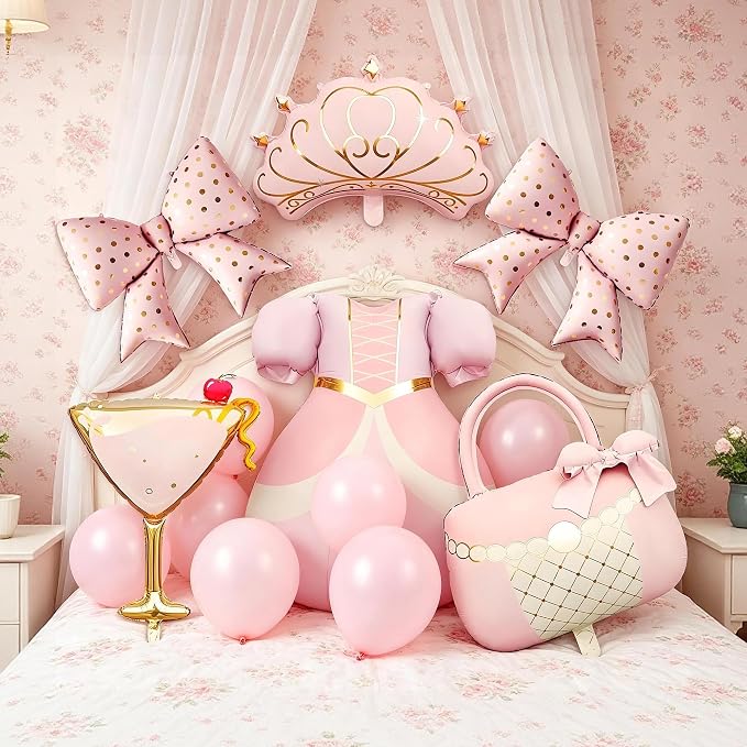6PCS Princess Birthday Party Decorations-Princess Balloons - Image 8
