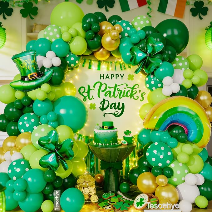 St. Patrick's Day Balloon Garland Arch Kit - Image 3