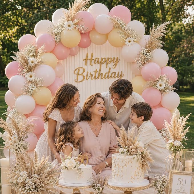 Pink and Yellow Balloons, 12 Inch Pastel Baby Light Pink Yellow Sand White - Image 5