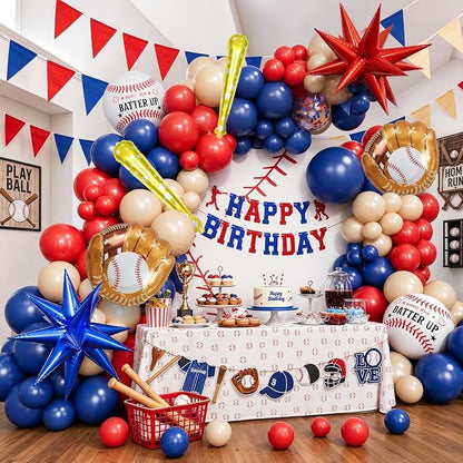 Baseball Balloon Garland Arch Kit Baseball Party Decorations - Image 5