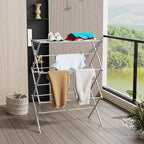 Drying Rack for Laundry, Foldable Clothes Drying Rack, Small Collapsible Dry Rack for Clothes, Use for Indoor & Outdoor Drying Clothes, 40"x29"x14.5" (Grey)