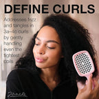 Janeke Superbrush Detangling Brush for Soft Smoothing Hair Brushing with Anti-Static Bristles - Vented Wet Hair Brush for Blow Drying Use - Perfect for Curly, Thick, Wavy, Fine Hair Types (Pink)