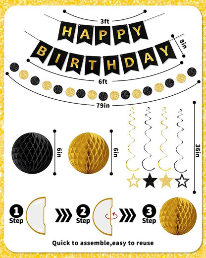 Happy Birthday Decorations, Party Decorations Banners - Image 3