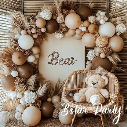 Double Stuffed Dark Brown Balloon Garland Arch Kit | 18/12/10/5inch Different - Image 4