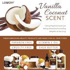 Gifts For Women Gift Basket for Women– 9 Piece Christmas Gifts Set of Vanilla Coconut Home Spa Set, Luxurious Holiday Bath and Body Sets Includes Fragrant Lotions, Extra Large Bath Bombs, Coconut Oil